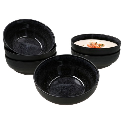Reactive glaze black 6er - reactive,