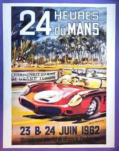 Altes original rennplakat - original,