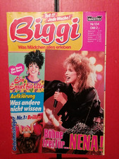 1 Heft  "BIGGI "  Was Mädchen alles erleben , mit Nena Poster, Comic komplett "