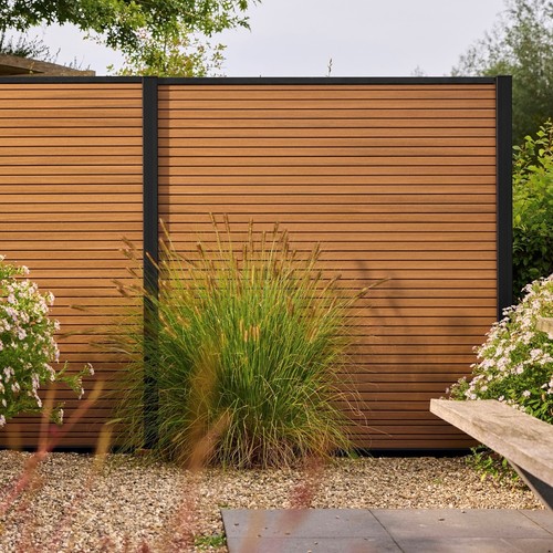 Wpc sichtschutzzaun red cedar - wpc, red-cedar