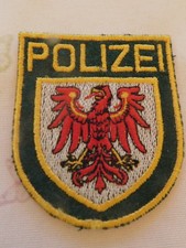 Polizei Brandenburg Ärmelabzeichen kleine Form Jacke inaktuell grün