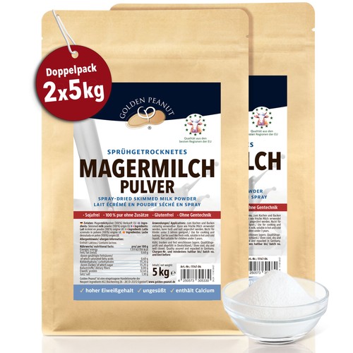 Magermilch pulver 2x5 - 2x5, kg