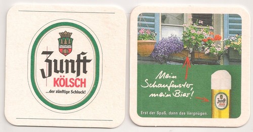 Zunft kölsch bierdeckel - -,