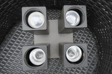 original Staff Vintage 60er Deckenlampe Wandleuchte Würfel 4 flammig  RARITÄT