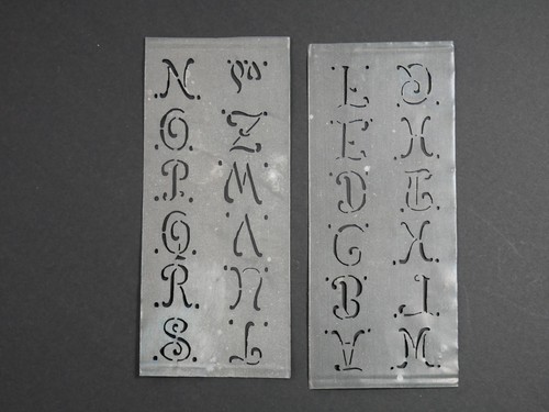 Stickschablonen initialen - stickschablonen,