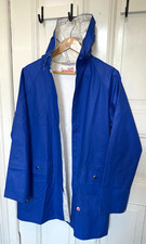JEANTEX Regenmantel Friesennerz Regen-Wendejacke royal blau 46 M - Damen Herren