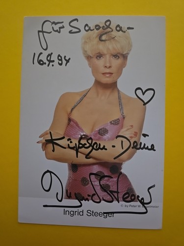 Ingrid steeger autogramm - ingrid,