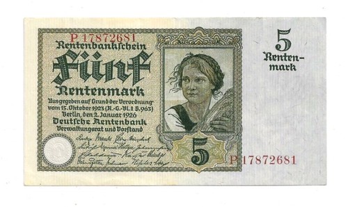 Rentenmark 1926 164b - 5,