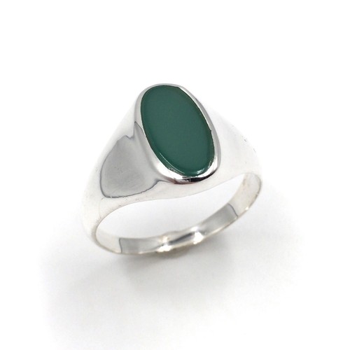 925 silber ring grüner onyx - ring,