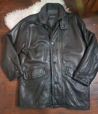 *BARISAL* Unisex Echt Leder Parka Jacke Outdoorjacke Gr XXXL Casual Steppfutter 