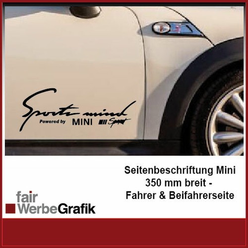 Mini sports mind - mini, aufkleber