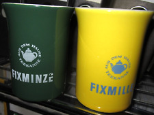 Set Teetassen FIXMINZE FIXMILLE Haus Teekanne gut erhalten, Vintage, Werbung