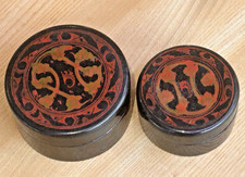 Alte chinesische Lackdosen im