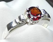❤️ Granat Ring 925 Silber