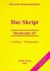 Das skript strafrecht - skript,, bd.1,