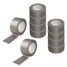 10x Gewebeband Silber 50 m x