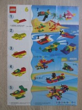 Lego® Bauanleitung 2047 Flugzeug Mc Donalds Promotion 6, von 1999, sehr selten