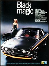 Opel  Manta A  "Black Magic",  originale Werbung aus  1975