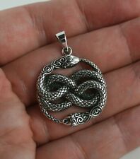 Ouroboros Anhänger Schlange 925 Sterling Silber Amulett Uroboros