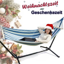 Hängematte mit Gestell freistehend Hängeliege Sonnenliege Hängesessel Garten