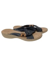 RIEKER Damen Pantoletten Gr. 37 Schwarz Casual Bohemian Sandalen