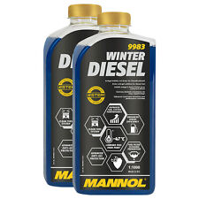Winter Diesel Kraftstoff Additiv Heizöl 2 X 1 Liter MANNOL 9983 Fließ Fit Zusatz