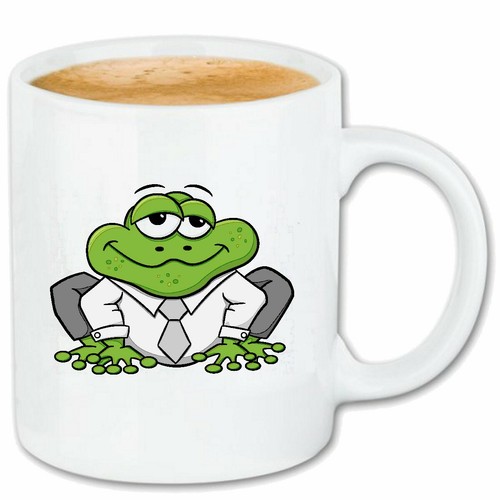 Kaffeetasse lustiger frosch - lustiger,