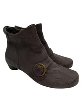 THINK! Reißverschluss-Stiefeletten Damen Stiefeletten Gr. DE 39 braun
