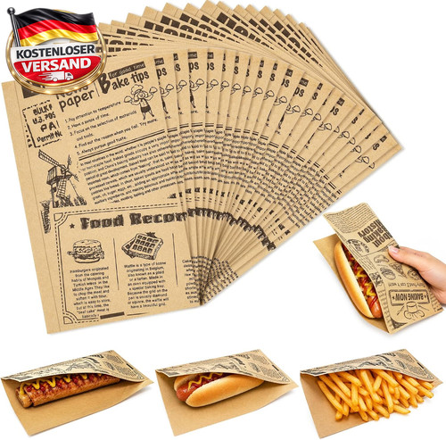 150 stück hot dog tüten - 150,