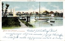 Ak Ostseebad Travemünde Lübeck, Blick vom Priwall - 4308529
