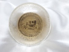 Briefbeschwerer Mercedes 125 Jahre LUEG Ruhrgebiet. Medallie in Kunststoff