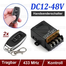 Fernbedienung Schalter, DC 12V / 24V / 36V / 48V Relais Empfänger und 2 Sender