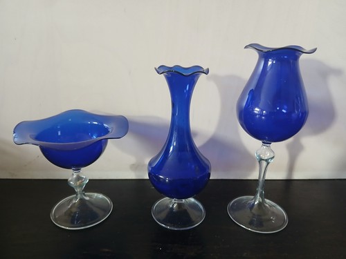 Kleine blaue lauscha - 3, vasen