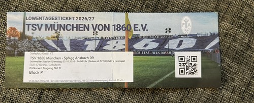 Ticket sammler tsv 1860 - sammler,