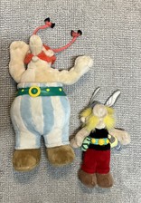 Asterix und Obelix / Plüsch Figuren / Stofftiere / 1994 / ca. 45 cm & 34 cm