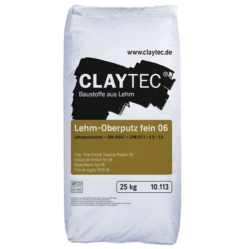 Claytec lehm oberputz - fein, 06