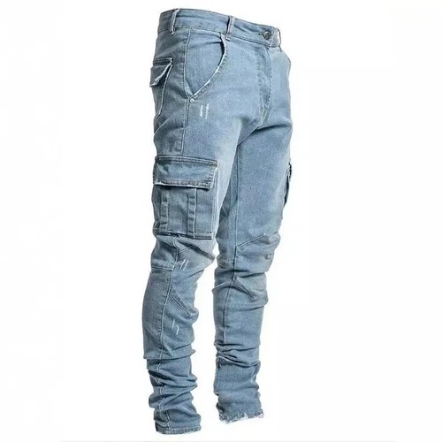 Herren stretch cargo denim - stretch,