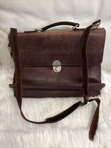 Alte leder aktentasche braun - leder,