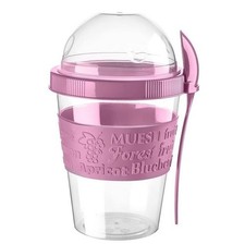 Joghurtbecher 600ml Löffel