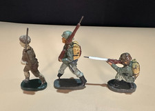 3 Elastolin Soldaten 7,5cm