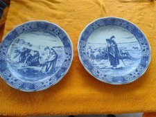 2 Delft Teller 33 cm verschiedene Motive