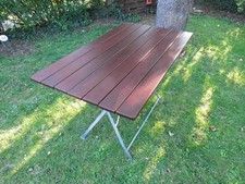 Biergartentisch Klapptisch Gartentisch, Brauereiqualität (restauriert, robust)