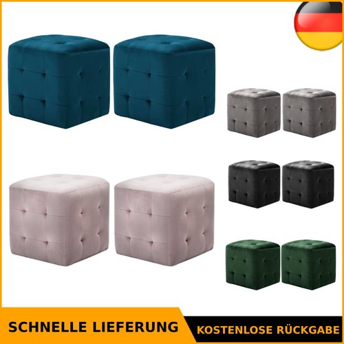 Pouf samtstoff sitzhocker - samtstoff,