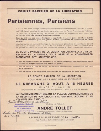 Frankreich gedenkplakat - gedenkplakat, "
