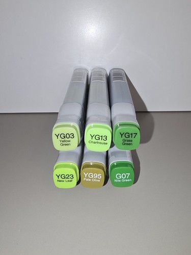 Copic verschiedene tinten - copic, yg
