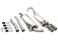 Sportauspuffanlage Edelstahl 2x70mm rund gebördelt für Audi 80 Cabrio B4/8G