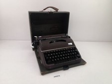 DDR Reiseschreibmaschine GROMA Modell T braun  Markersdorf Chemnitztal #242912