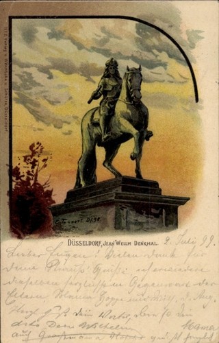 Litho düsseldorf rhein - düsseldorf,