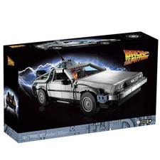 New Back to the Future DeLorean MOC 10300 | 1872 pcs | Replica Bricks Set Sealed