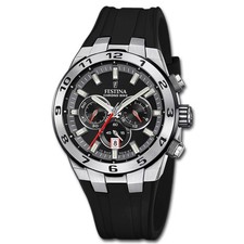 Festina Herrenuhr Silikon schwarz Festina Chrono Bike Armbanduhr UF20671/6